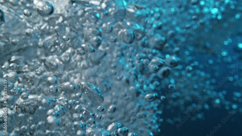 Super slow motion of bubbling water in detail. Filmed on high speed cinema camera, 1000 fps. Super slow motion of bubbling water in detail. Filmed on high speed cinema camera, 1000 fps.