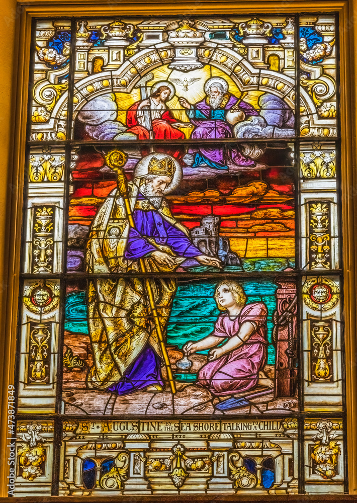 Saint Augustine Child Stained Glass Cathedral Saint Augustine Florida