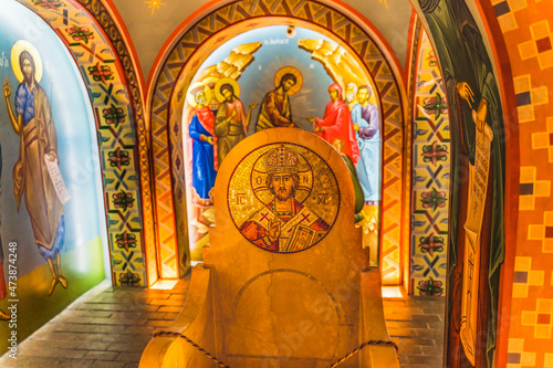 Golden Chair Icons St Photios Greek Orthodox Shrine Saint Augustine Florida photo