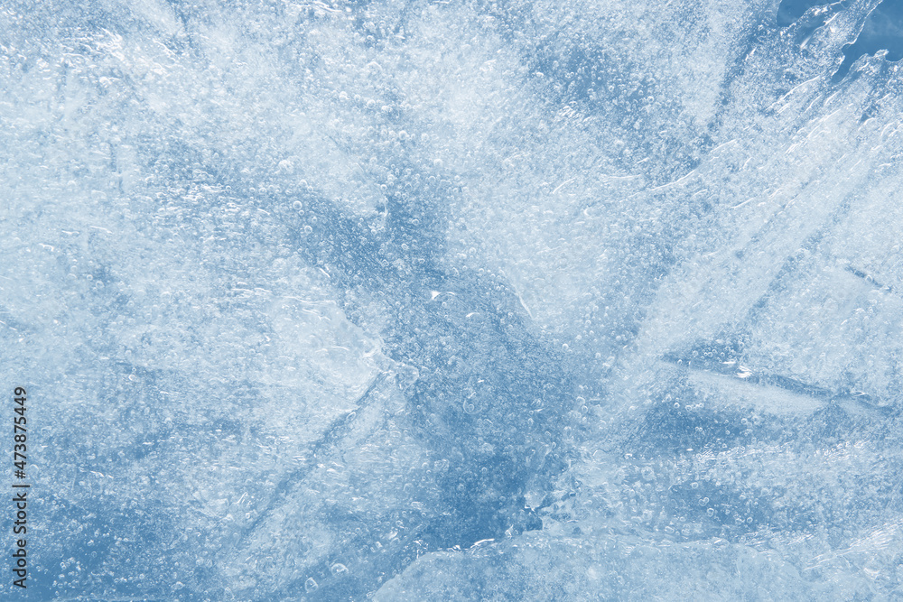 Obraz premium blue ice texture background