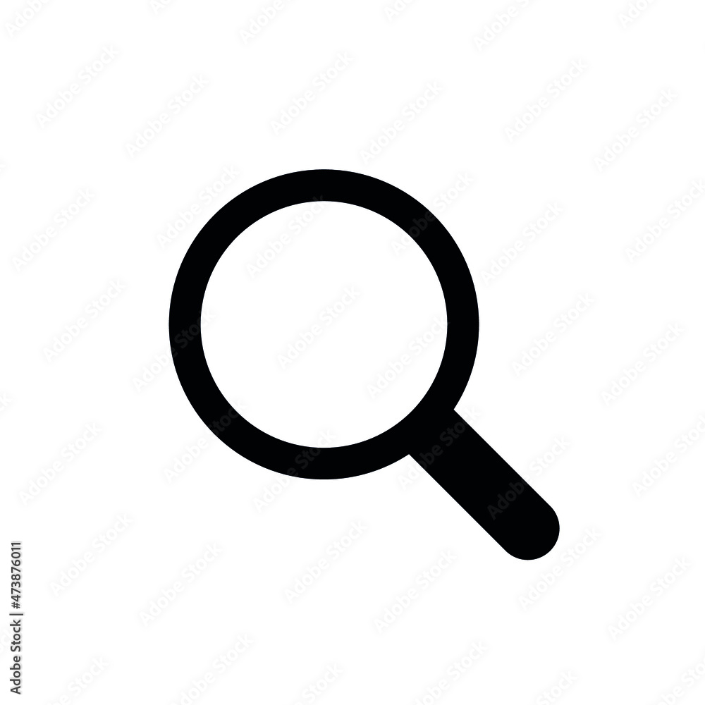 Search Icon. Magnifying glass for research and find. Signs zoom in and out scale. Lens, look magnifier, loupe sign. Isolated vector illustration on white background. Search Icon. Magnifying glass for research and find. Signs zoom in and out scale. Lens, look magnifier, loupe sign. Isolated vector illustration on white background.