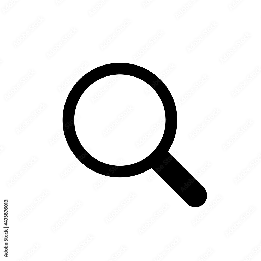 Search Icon. Magnifying glass for research and find. Signs zoom in and out scale. Lens, look magnifier, loupe sign. Isolated raster illustration on white background. Search Icon. Magnifying glass for research and find. Signs zoom in and out scale. Lens, look magnifier, loupe sign. Isolated raster illustration on white background.