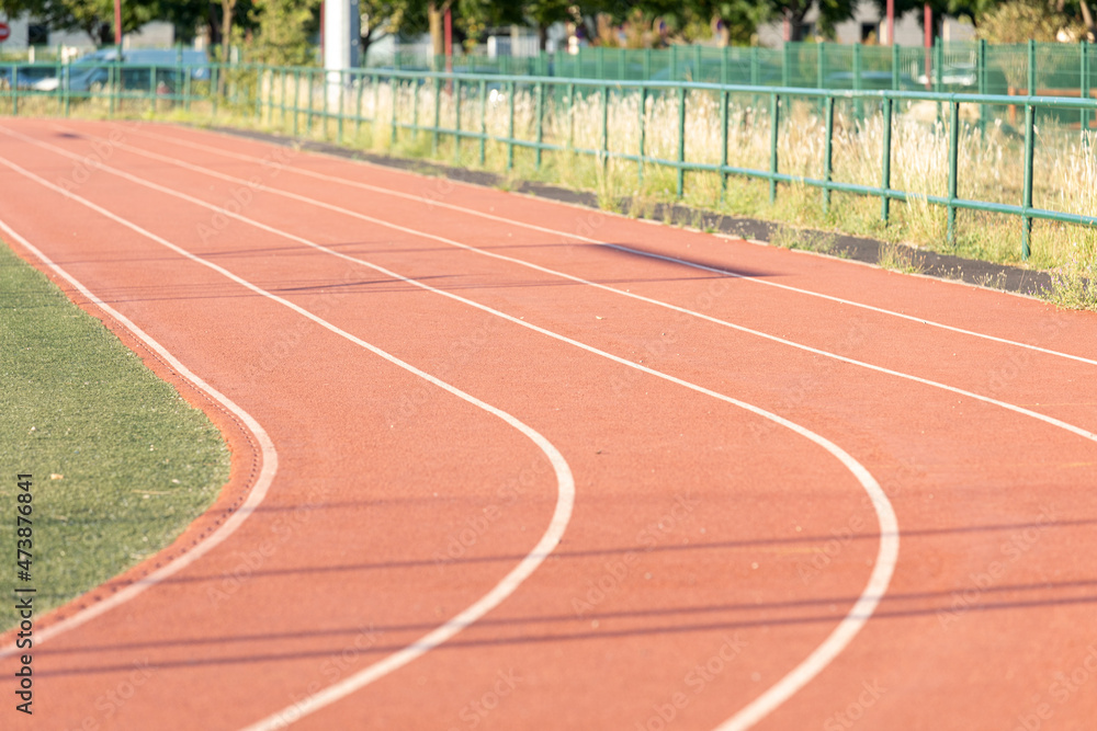 Obraz premium Running track for athletic competition texture