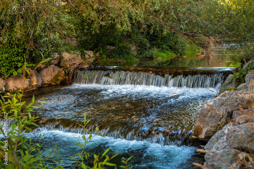 Cascade on the river Zrnovnica, near Split town in Croatia, Europe.