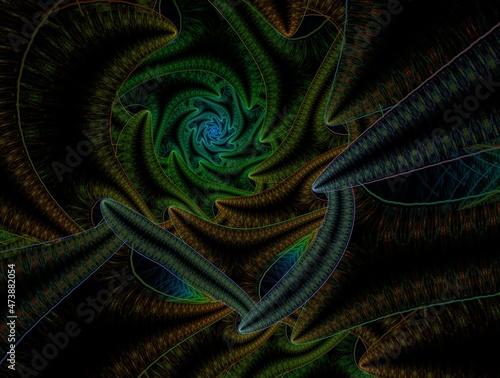 Imaginatory fractal abstract background Image