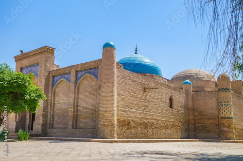 Mausoleum complex Said Muhammad Mahiriy, Khiva, Uzbekistan. Khans from Kungrat dynasty buried here, as well as vizier Islam Khoja, politician of 20 century. Landmark of Dishan-Kala (outer city)