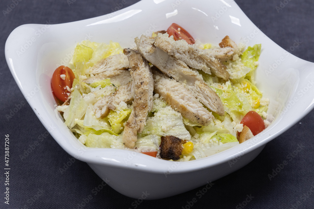a delicious mixed salad on the plate a delicious mixed salad on the plate