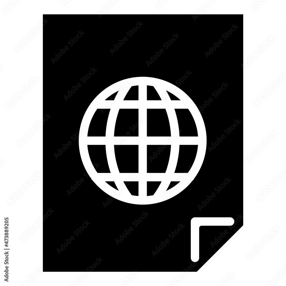 World Globe File Flat Icon Isolated On White Background World Globe File Flat Icon Isolated On White Background
