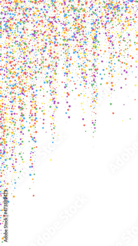 Festive favorable confetti. Celebration stars. Chi