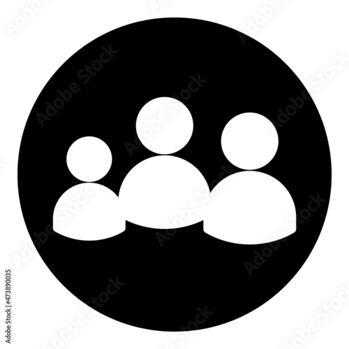 Family Communication Flat Icon Isolated On White Background