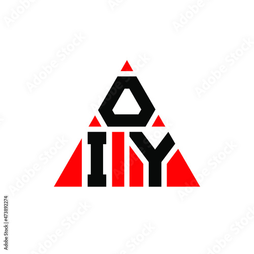 OIY triangle letter logo design with triangle shape. OIY triangle logo design monogram. OIY triangle vector logo template with red color. OIY triangular logo Simple, Elegant, and Luxurious Logo...