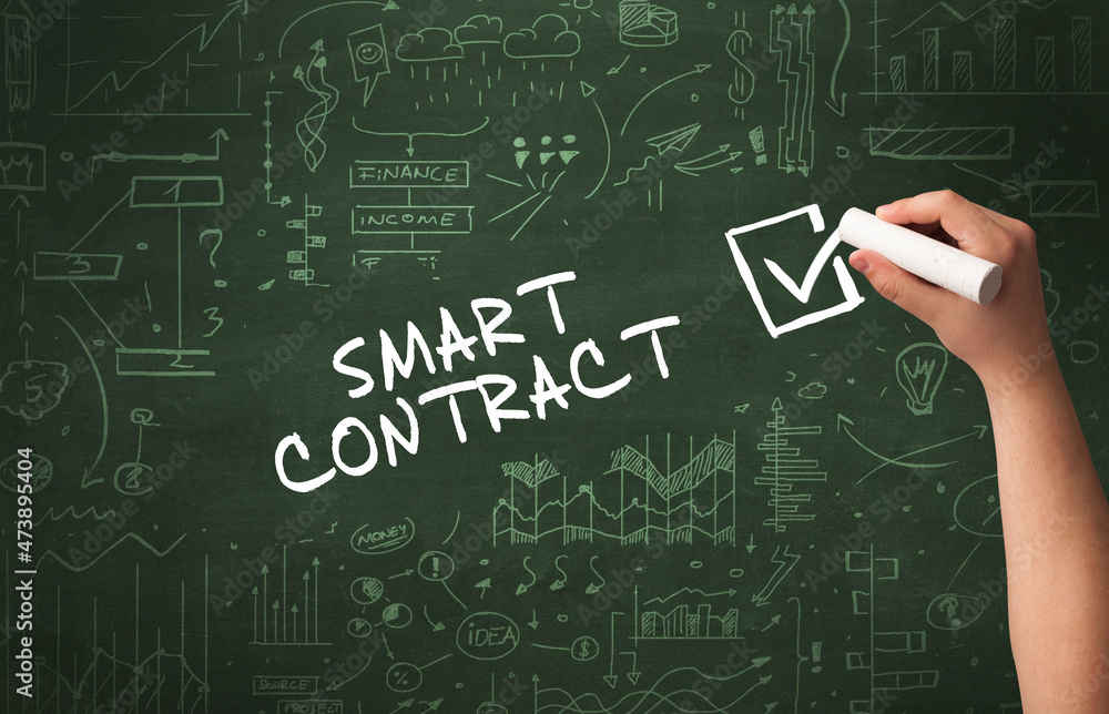 Hand drawing new business concept Hand drawing new business concept