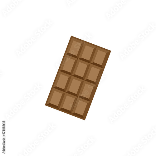 Chocolate bar icon design template vector isolated illustration