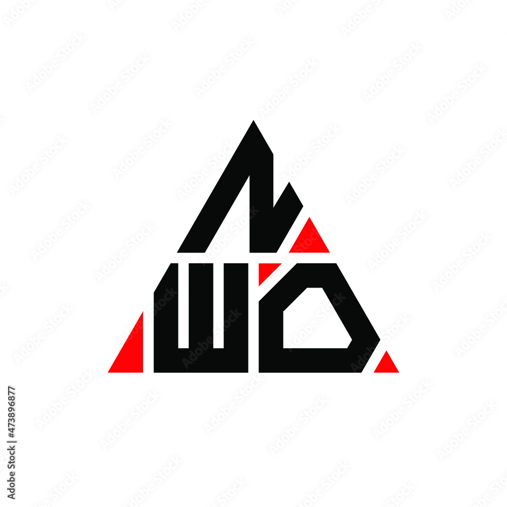 NWO triangle letter logo design with triangle shape NWO triangle logo NWO triangle letter logo design with triangle shape NWO triangle logo