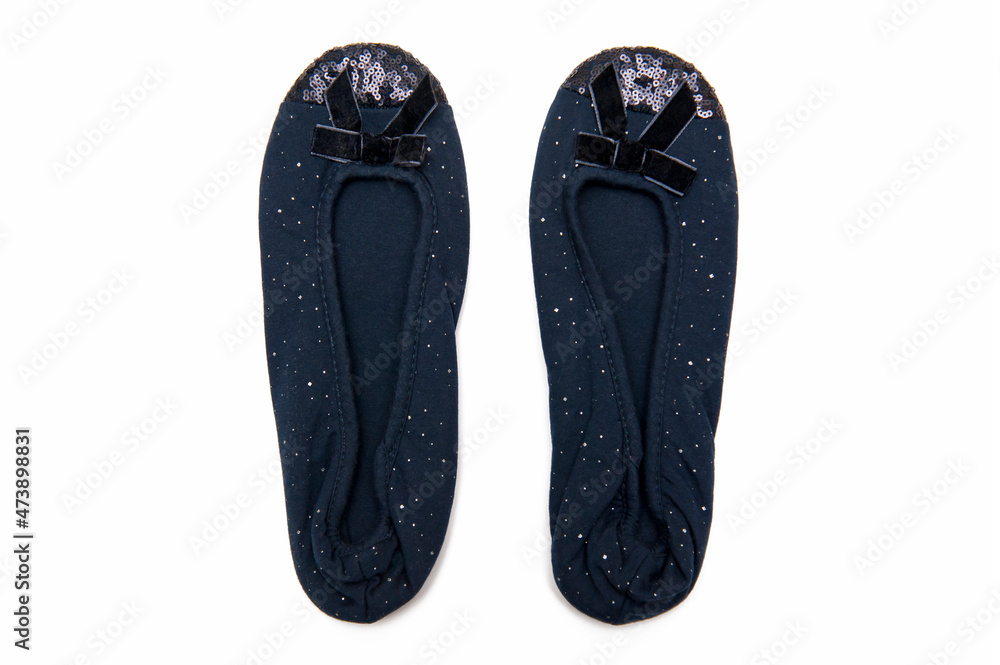 Two slippers isolated on the white background Two slippers isolated on the white background