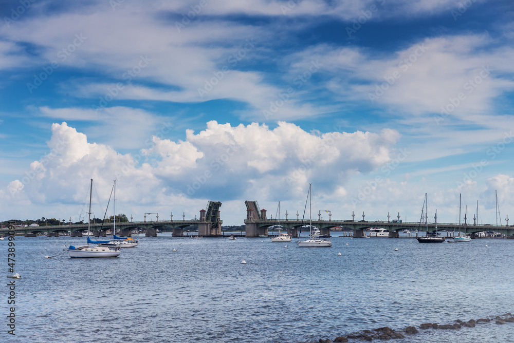 View of the Bridge of Lions in St. Augustine