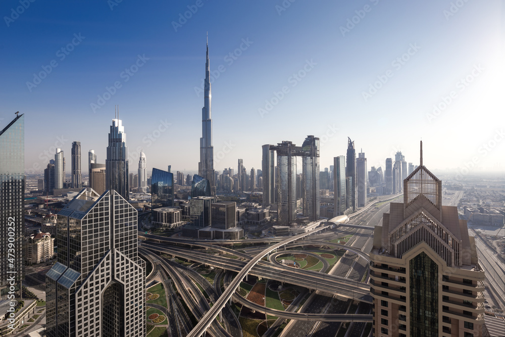 City Skyline and cityscape in Dubai. UAE.