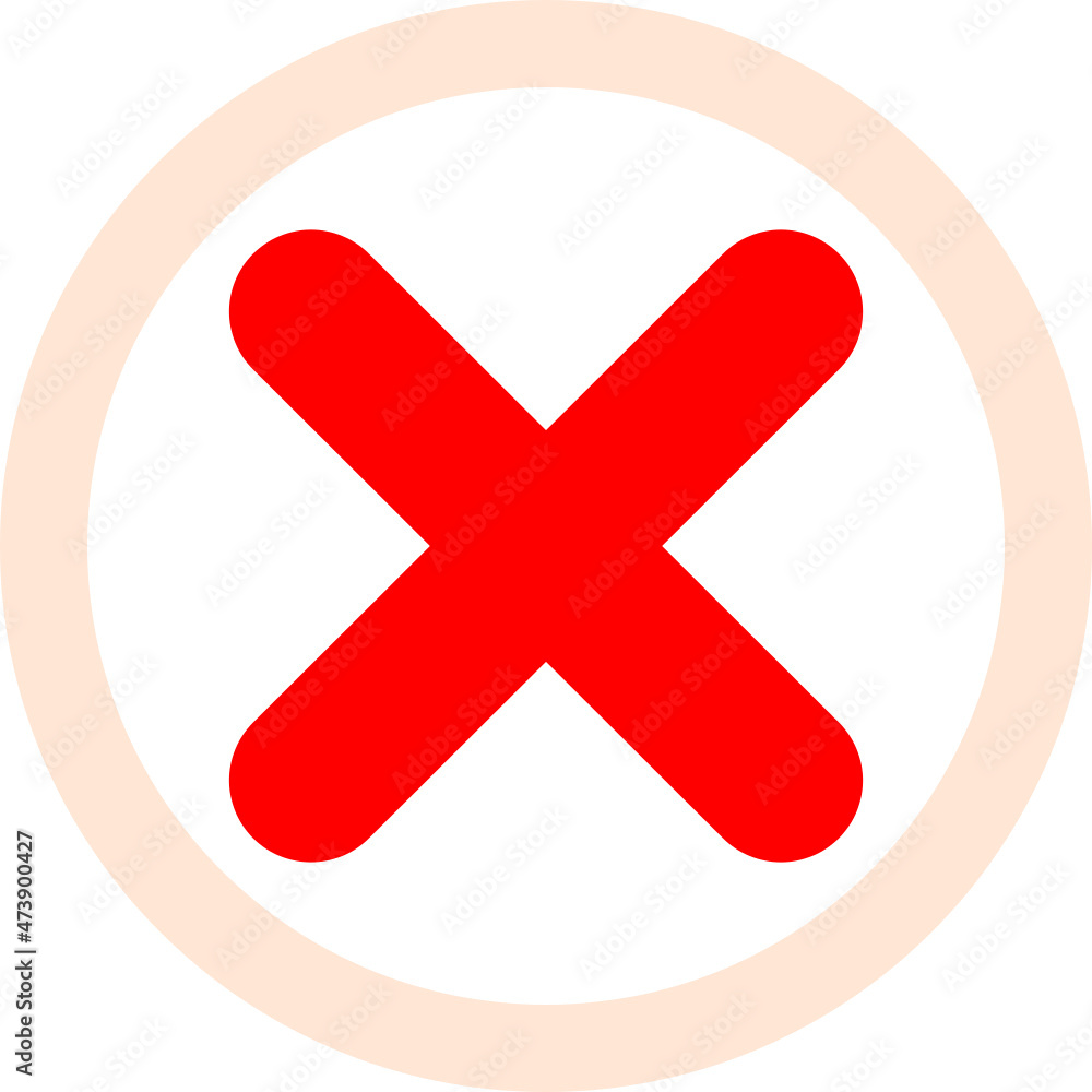 rounded Incorrect icon symbol logo with circle shape rounded Incorrect icon symbol logo with circle shape