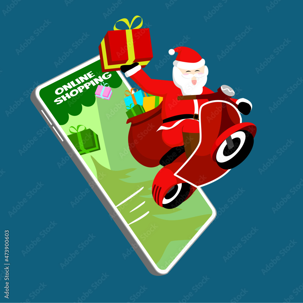 santa claus with christmas gifts santa claus with christmas gifts