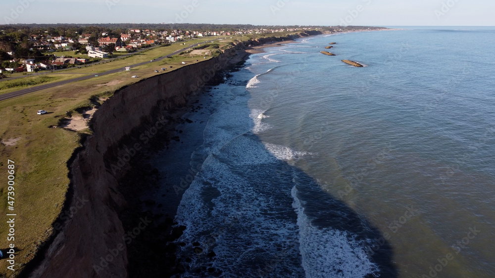 Fototapeta premium Acantilados cliffs at Mar del Plata in South America