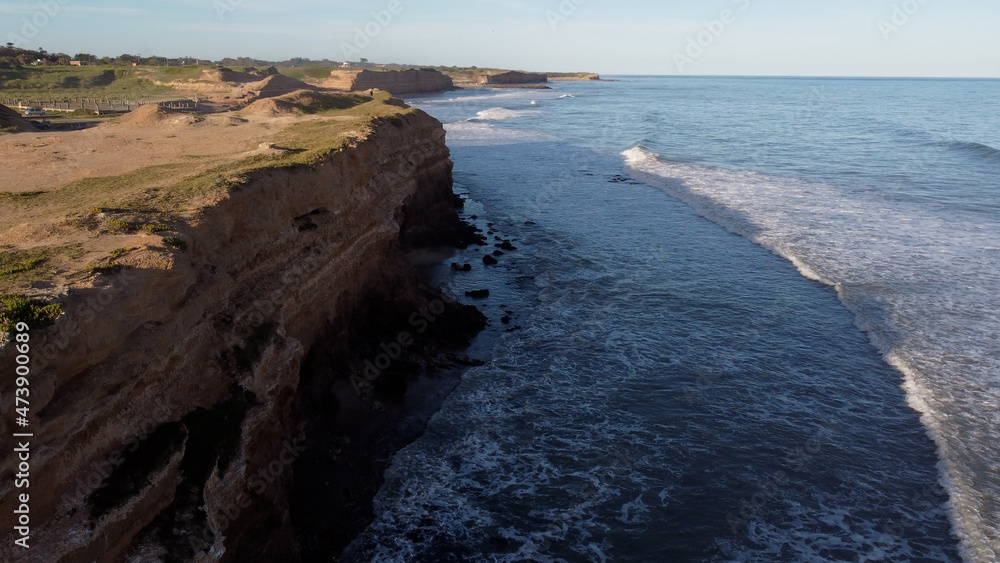 Obraz premium Acantilados cliffs at Mar del Plata in Argentine