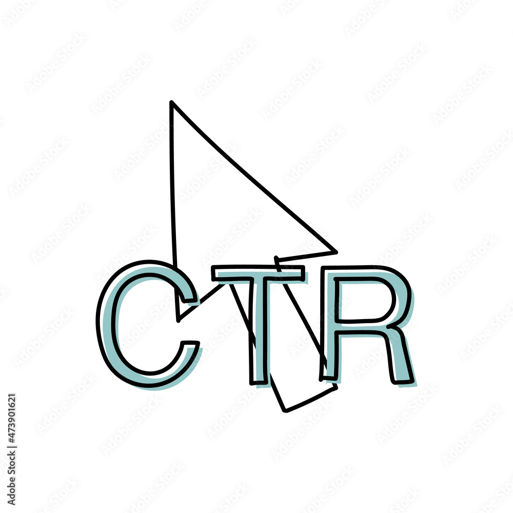 CTR(クリック率)のイラスト