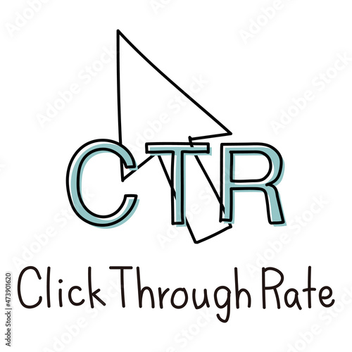 CTR(クリック率)のイラスト