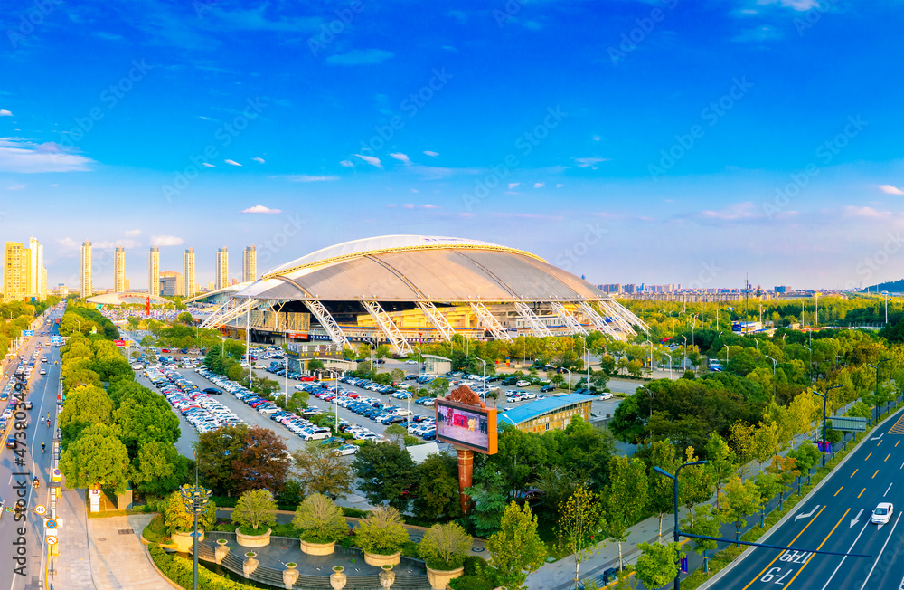 Urban Environment of Sports Exhibition Center of Nantong City, Jiangsu province