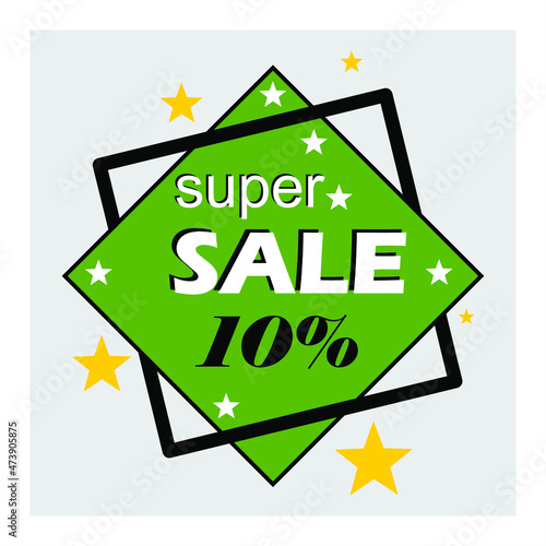 Super Sale, On Colored Background, Special Offer