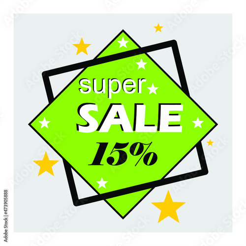 Super Sale, On Colored Background, Special Offer