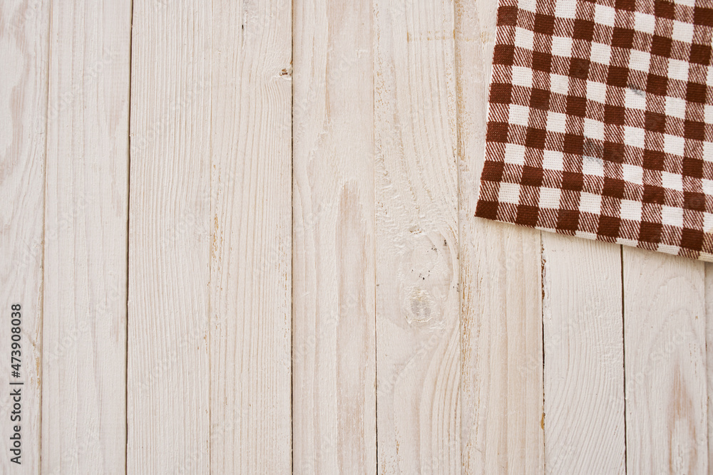 tablecloth on wooden table texture decoration kitchen top view tablecloth on wooden table texture decoration kitchen top view
