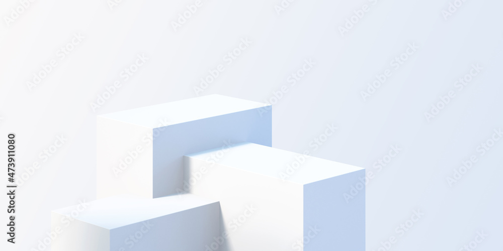 3d white product podium mock up background for presentation with white background, 3d rendering 3d white product podium mock up background for presentation with white background, 3d rendering