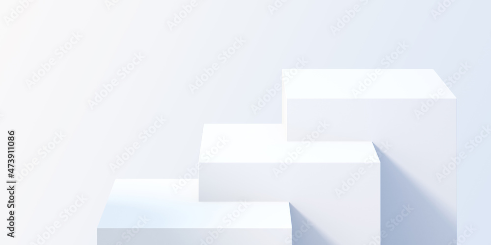 3d white product podium mock up background for presentation with white background, 3d rendering 3d white product podium mock up background for presentation with white background, 3d rendering