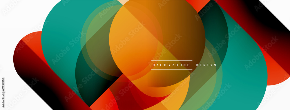 Geometrical minimal wallpaper. Geometric shapes. Vector illustration for wallpaper banner background or landing page