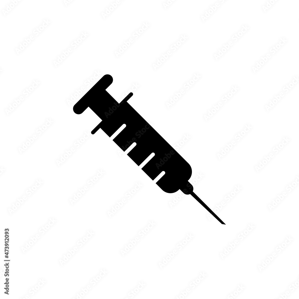 Syringe injection icon vector design templates on white background Syringe injection icon vector design templates on white background
