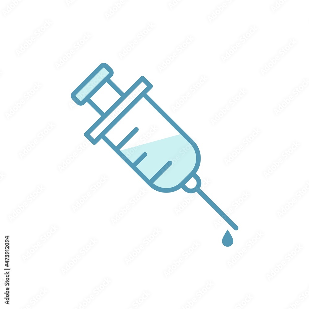 Syringe injection icon vector design templates on white background Syringe injection icon vector design templates on white background