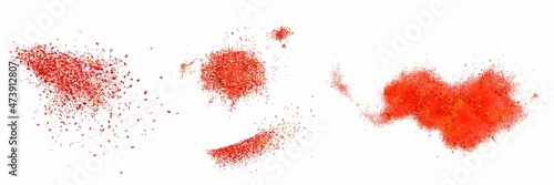 Canvas Scatters of red pepper powder