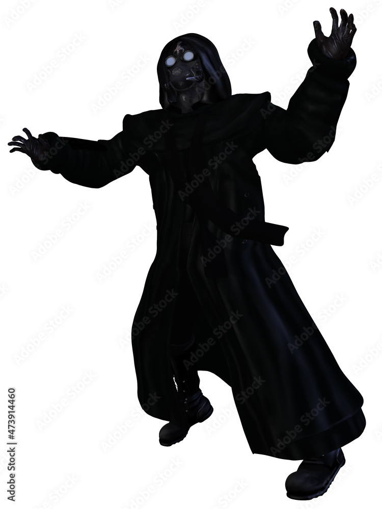 3d illustration of an fantasy horror figure 3d illustration of an fantasy horror figure