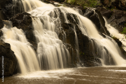 flowing Booloumba Falls  Booloumba Creek