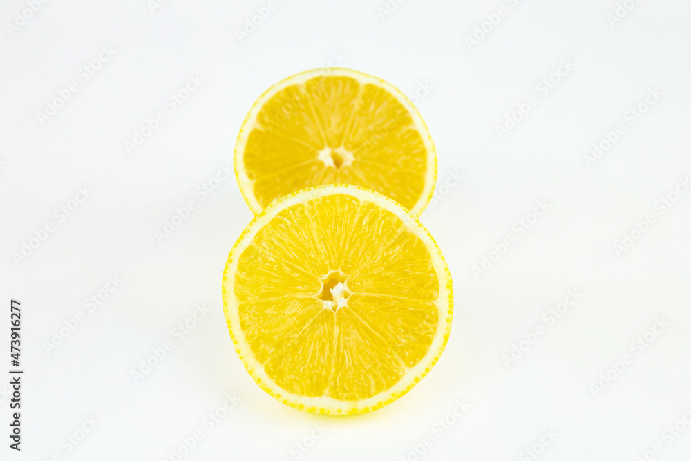 Pile of fresh lemon slices. Lemon fruit, citrus minimal concept, vitamin C. Pile of fresh lemon slices. Lemon fruit, citrus minimal concept, vitamin C.