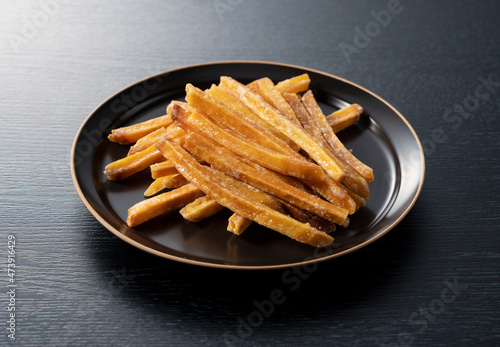 Imokempi placed on a wooden background