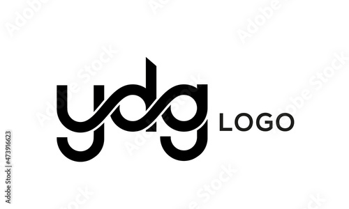 connect YBG letters logo design vector template photo