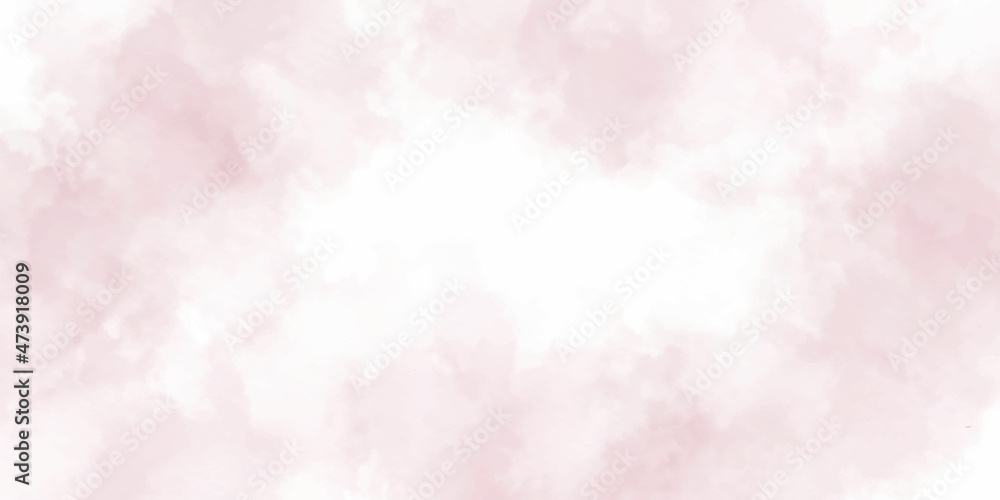  Abstract Light pink watercolor background. sun and cloud background with a pastel colored