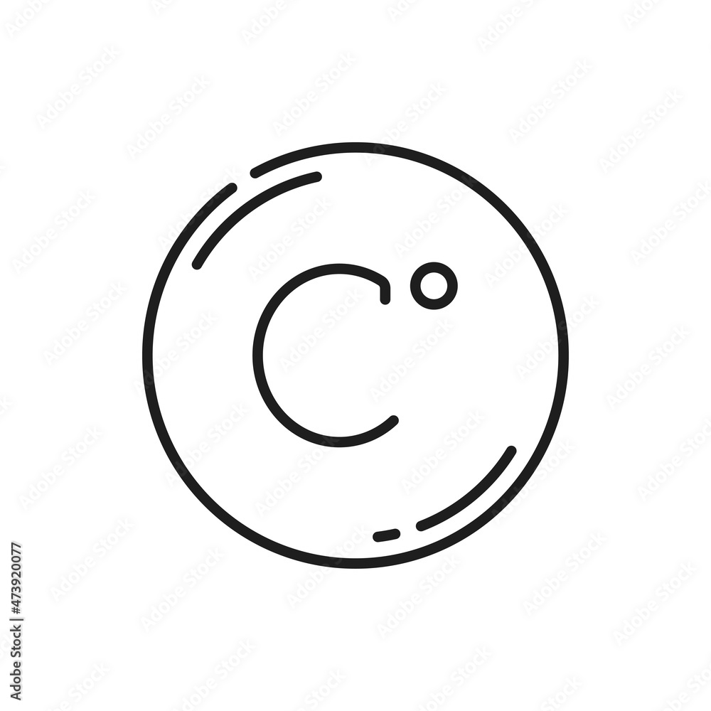 Meteorology symbol isolated celsius sign on fridge outline icon. Vector mark on refrigerator, temperature and climate sign. Meteorology symbol for travel, tourism and weather web site and apps design Meteorology symbol isolated celsius sign on fridge outline icon. Vector mark on refrigerator, temperature and climate sign. Meteorology symbol for travel, tourism and weather web site and apps design