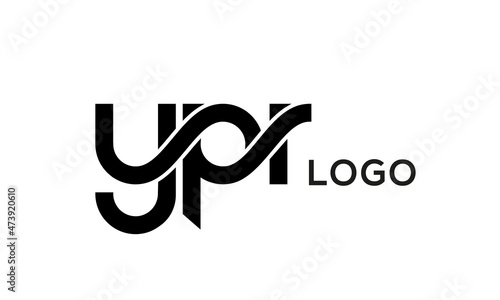 connect YPR letters logo design vector template 