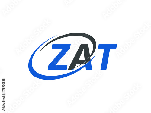 ZAT letter creative modern elegant swoosh logo design Free Download ZAT letter creative modern elegant swoosh logo design - GFXLoad