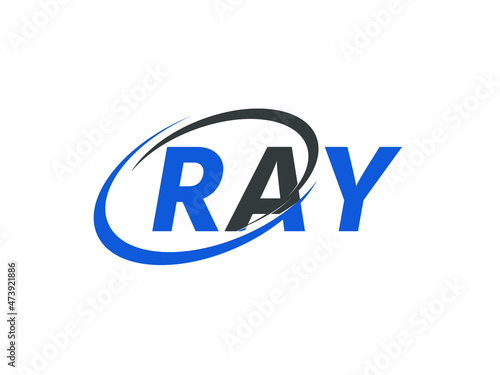Free Download RAY letter creative modern elegant swoosh logo design - GFXLoad