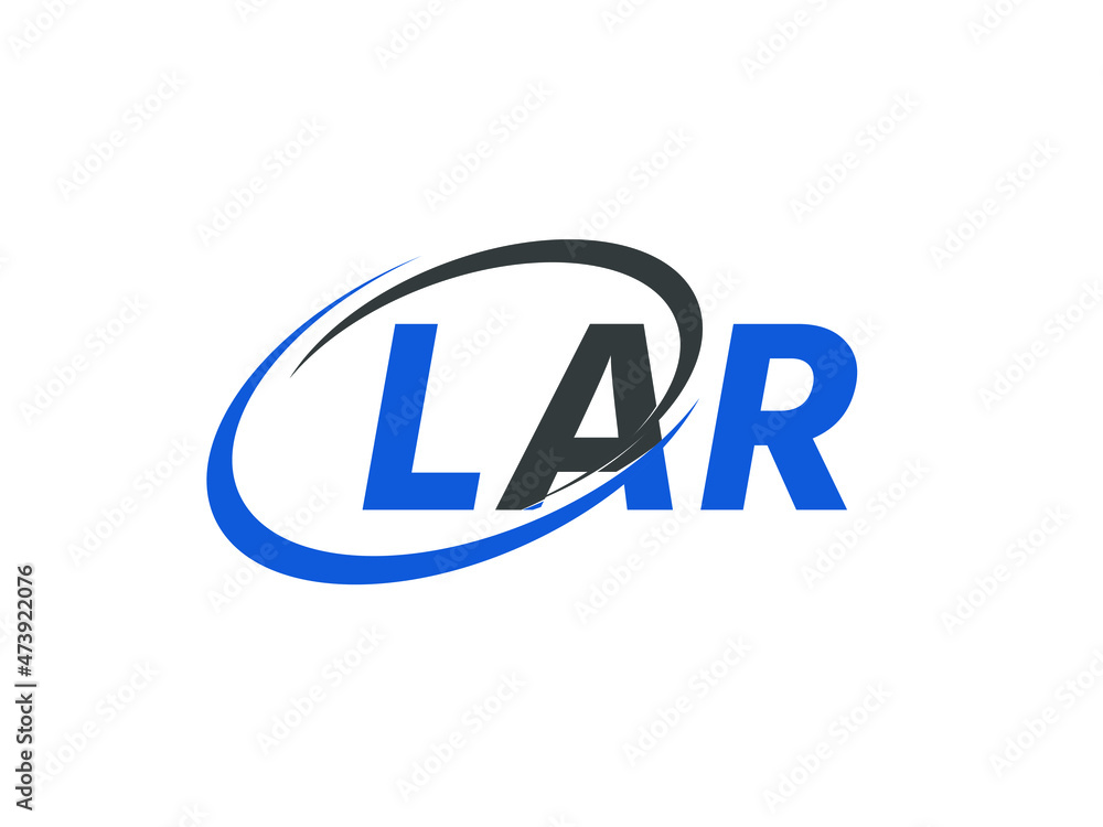 LAR letter creative modern elegant swoosh logo design LAR letter creative modern elegant swoosh logo design
