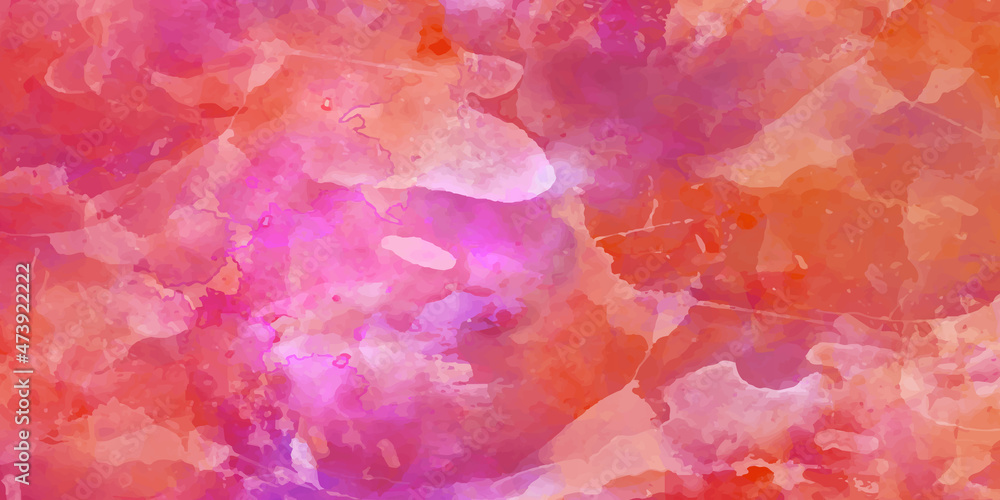 Abstract watercolor painting with colorful paint blots on white background. Art Abstract paint blots background. Alcohol ink colors. Marble texture.