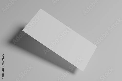 Blank invitation card, email signature, ticket, envelope paper mockup